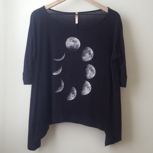 Black Modcloth / Mezzanine Moon Phases Top